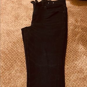 Size 2 skinny jeans, worn once, dark blue